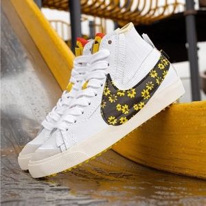 Nike Blazer Mid 77 Jumbo Floral Sunflower DQ7639-100 MENS SNEAKERS Size 8-13
